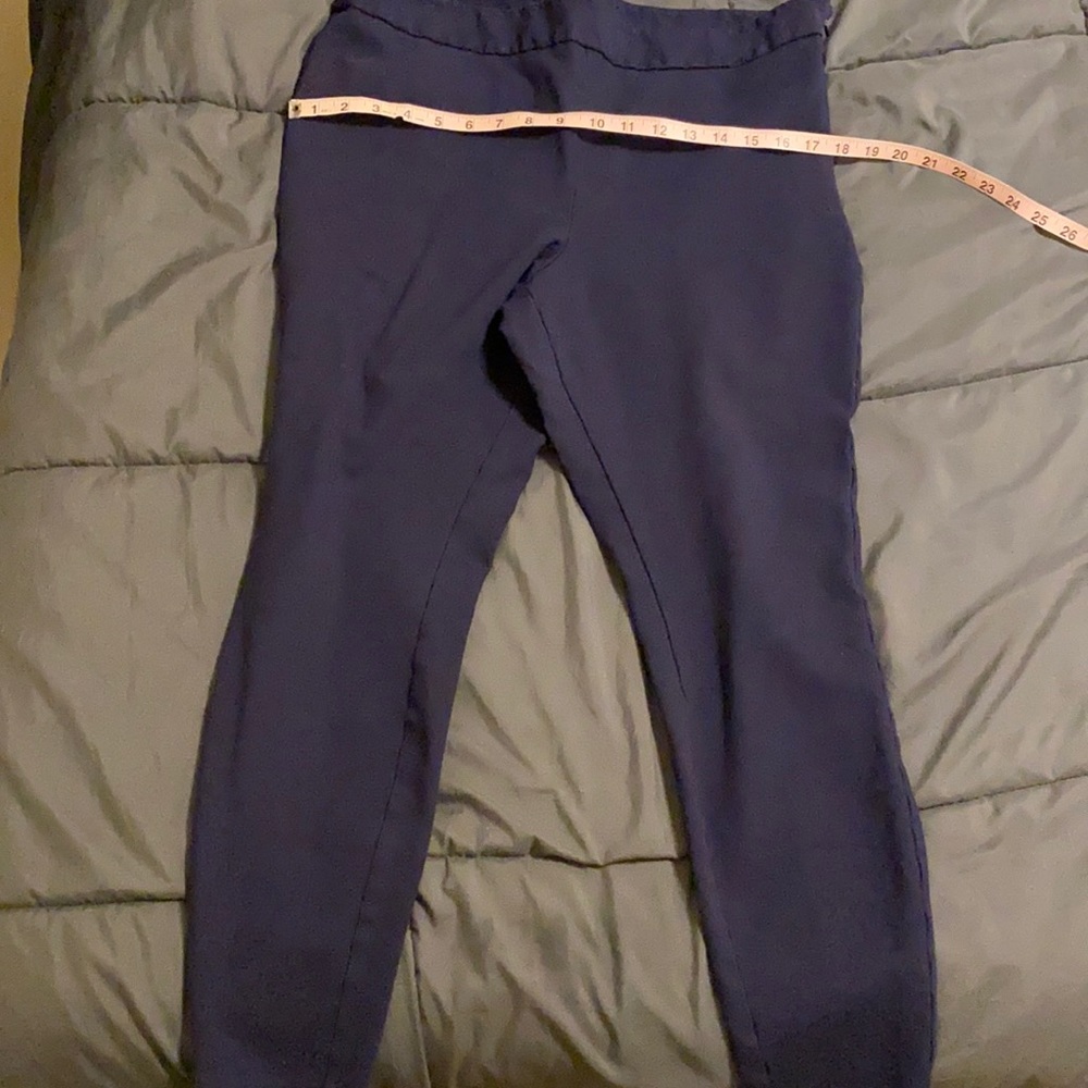 Stretchy dark navy blue skinny trousers / pants